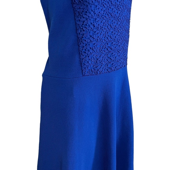 Apt 9 Womens Cobalt Blue Skater Lace Crochet Bodice Fit & Flare Circle Dress XL - Picture 6 of 16